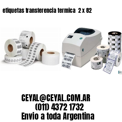 etiquetas transferencia termica  2 x 82