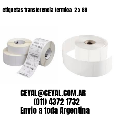 etiquetas transferencia termica  2 x 88