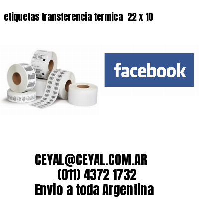 etiquetas transferencia termica  22 x 10