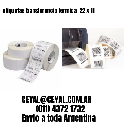 etiquetas transferencia termica  22 x 11