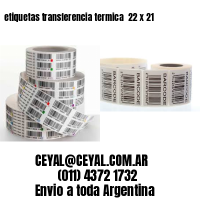 etiquetas transferencia termica  22 x 21
