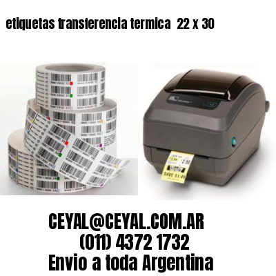 etiquetas transferencia termica  22 x 30
