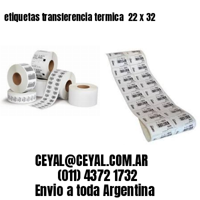 etiquetas transferencia termica  22 x 32