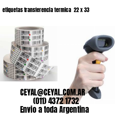 etiquetas transferencia termica  22 x 33