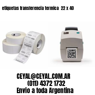 etiquetas transferencia termica  22 x 40