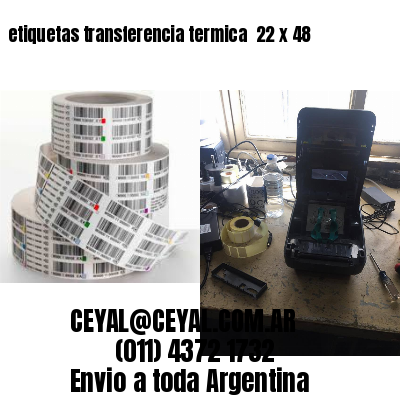 etiquetas transferencia termica  22 x 48