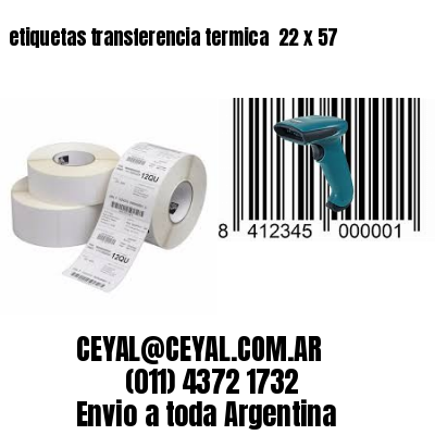 etiquetas transferencia termica  22 x 57
