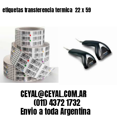 etiquetas transferencia termica  22 x 59
