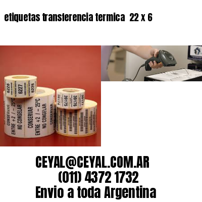 etiquetas transferencia termica  22 x 6