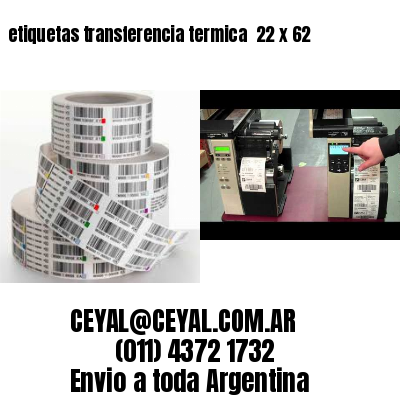 etiquetas transferencia termica  22 x 62