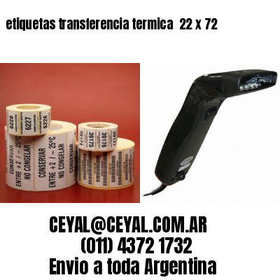 etiquetas transferencia termica  22 x 72