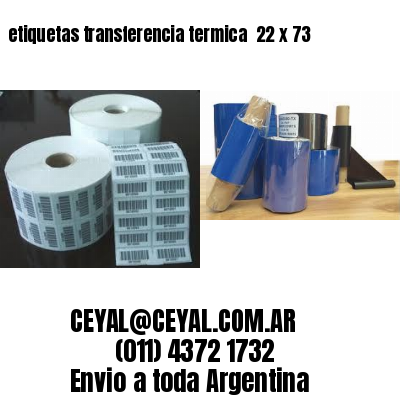 etiquetas transferencia termica  22 x 73