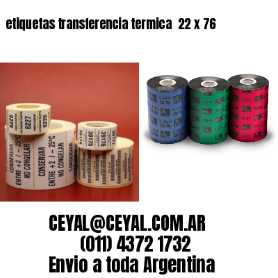 etiquetas transferencia termica  22 x 76