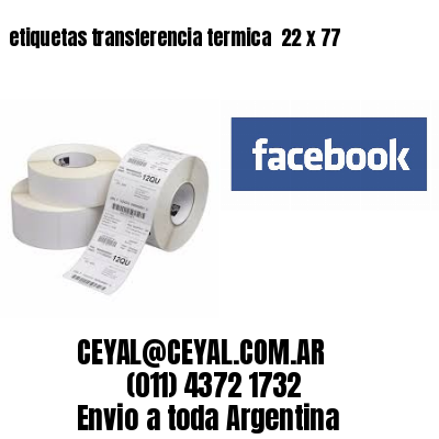 etiquetas transferencia termica  22 x 77