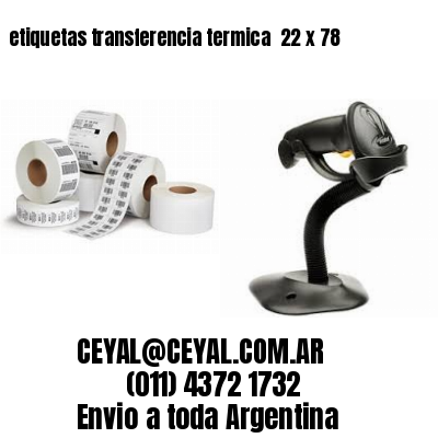 etiquetas transferencia termica  22 x 78