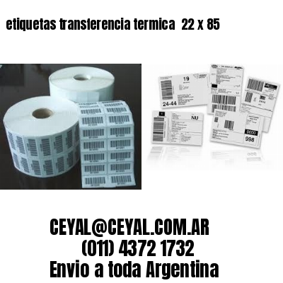 etiquetas transferencia termica  22 x 85