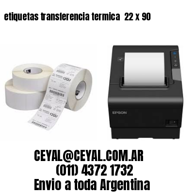 etiquetas transferencia termica  22 x 90