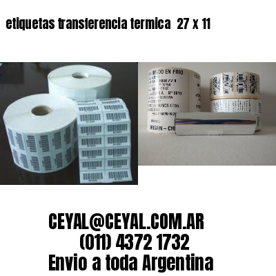 etiquetas transferencia termica  27 x 11