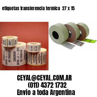 etiquetas transferencia termica  27 x 15