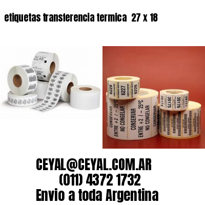 etiquetas transferencia termica  27 x 18