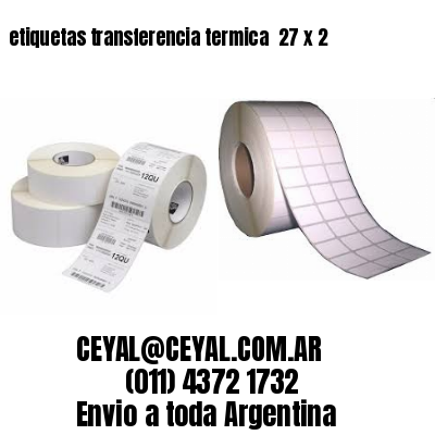 etiquetas transferencia termica  27 x 2