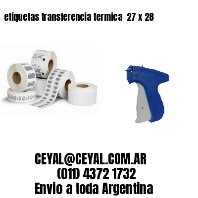 etiquetas transferencia termica  27 x 28