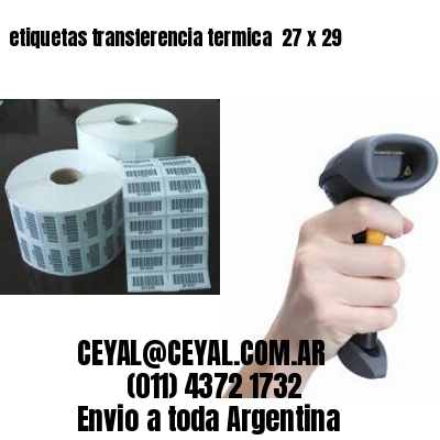 etiquetas transferencia termica  27 x 29