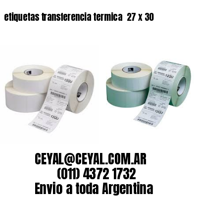 etiquetas transferencia termica  27 x 30