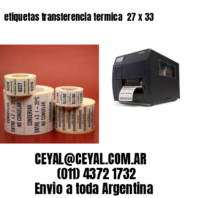 etiquetas transferencia termica  27 x 33