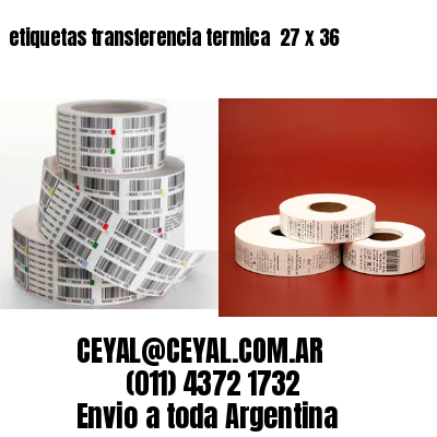etiquetas transferencia termica  27 x 36