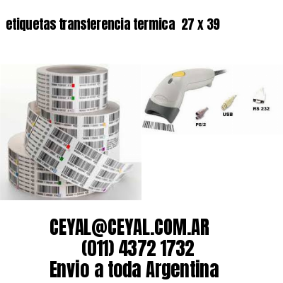 etiquetas transferencia termica  27 x 39