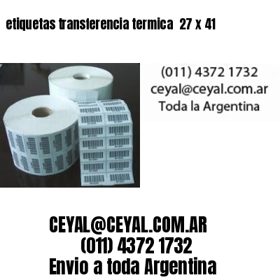 etiquetas transferencia termica  27 x 41
