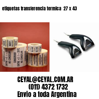 etiquetas transferencia termica  27 x 43