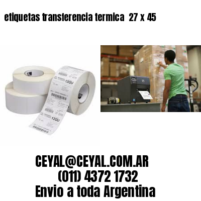 etiquetas transferencia termica  27 x 45