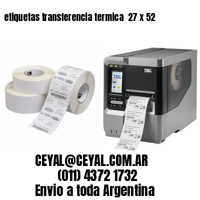 etiquetas transferencia termica  27 x 52