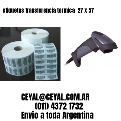 etiquetas transferencia termica  27 x 57