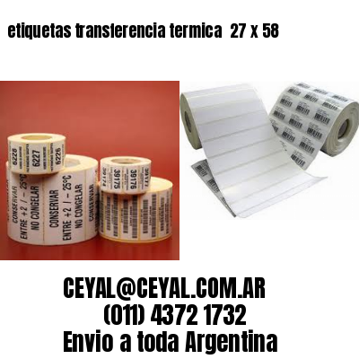 etiquetas transferencia termica  27 x 58