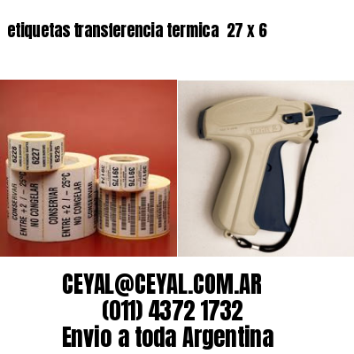 etiquetas transferencia termica  27 x 6