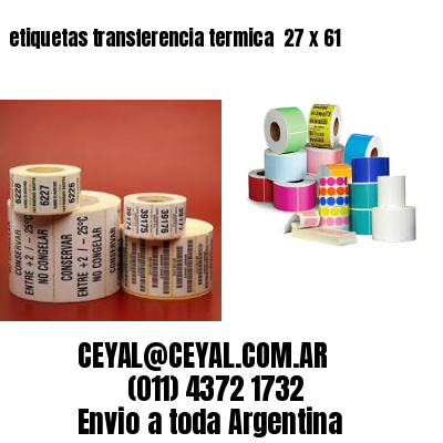 etiquetas transferencia termica  27 x 61