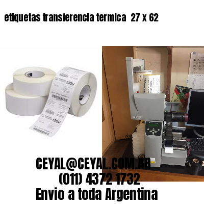 etiquetas transferencia termica  27 x 62