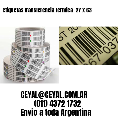 etiquetas transferencia termica  27 x 63