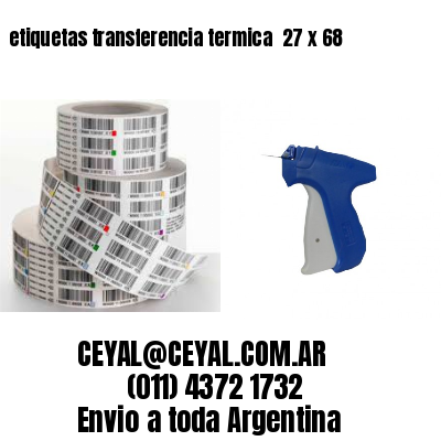 etiquetas transferencia termica  27 x 68