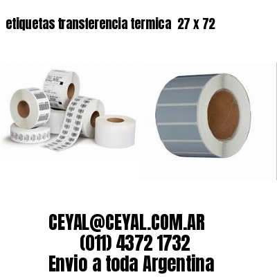 etiquetas transferencia termica  27 x 72