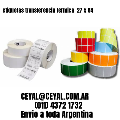 etiquetas transferencia termica  27 x 84