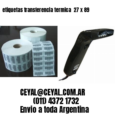 etiquetas transferencia termica  27 x 89