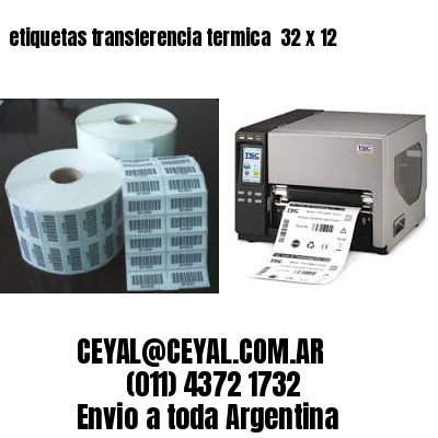 etiquetas transferencia termica  32 x 12