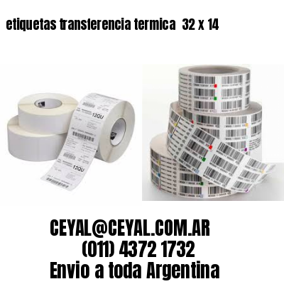 etiquetas transferencia termica  32 x 14