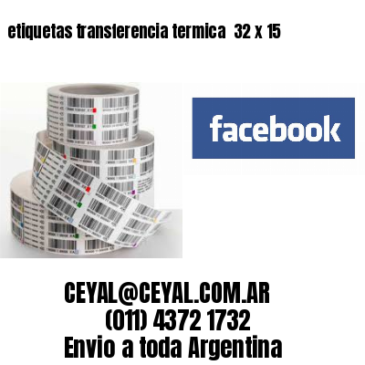 etiquetas transferencia termica  32 x 15