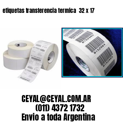etiquetas transferencia termica  32 x 17