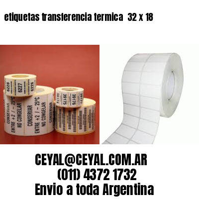 etiquetas transferencia termica  32 x 18